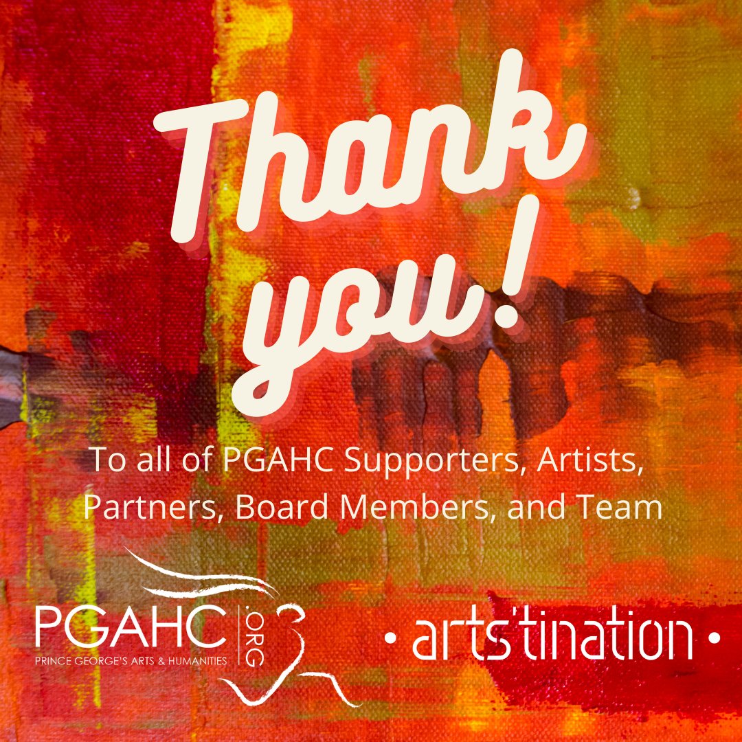 Thank you to all the generous donors who supported PGAHC on GivingTuesday!  We deeply appreciate your generosity in partnering with us to support our creative community and to provide high quality programming to the residents of Prince George’s County!

#pgahc #GivingTuesday