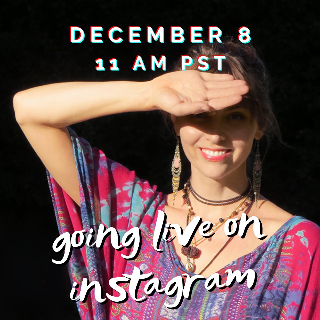 Just a heads up… going live tomorrow 11:00am PST on Instagram 💖