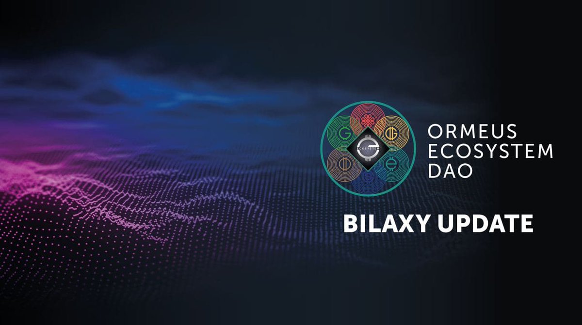 ormeusecosystem's tweet photo. Bilaxy Exchange Update

It has been a while since we announced anything related to the Ormeus Ecosystem DAO itself. We have been entirely focused on defining EcoCelium, along with all its updates. 

See full update 👉https://t.co/YczyOql2So https://t.co/fxAnS4wUWm