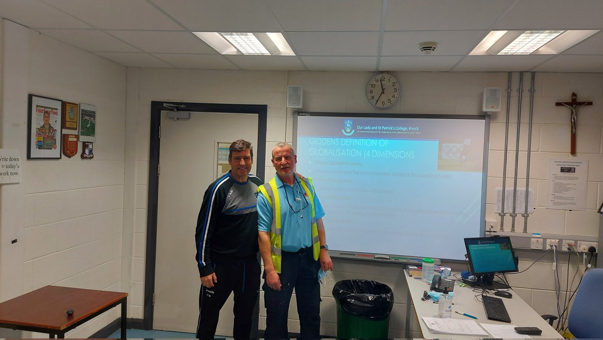 OLSPCKPE's tweet photo. Happy retirement to the legend Noel Monaghan. Many of our past pupils will remember Noel and his contribution to all aspects of school life, whether it be coaching football teams, building stages for drama or fixing the daily breakages. He did it always with a smile and a song. https://t.co/moKIAJvtqg