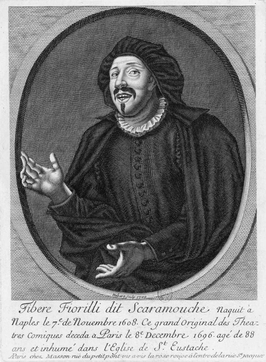 tdaniel3's tweet photo. Tiberio Fiorilli was a great #mime of the Commedia dell'arte. Without words he had audiences laughing, once reported for 15 min. He died on 12/7/1694 (327 years ago). Buried in Paris, we have visited his grave. #mimeyear #OTD #OnThisDay #Fiorilli #Commediadell'arte https://t.co/yqBYu6i5nn