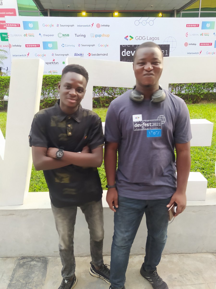 ayomideonibokun's tweet image. Recap at #devfestlagos2021 

Got to finally meet @auwalms @aniediudo 😎😎