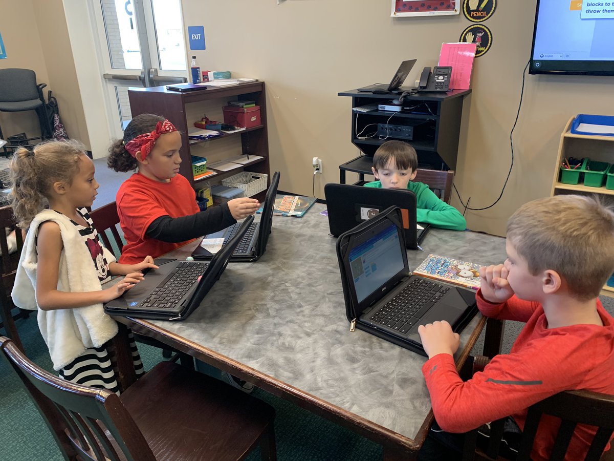 bristowlibrary's tweet photo. Lots of coding collaboration in the library today! @bristowelem #ThisisBristow #wcpscodes #HourofCode2021 https://t.co/AYlIQoXHE1
