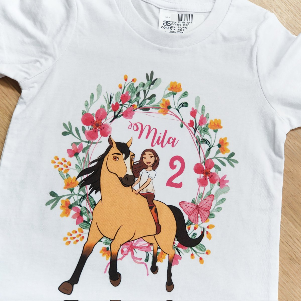 Teejunction_au's tweet image. Happy 2nd Birthday Mila! 🥳🎉
How pretty is this tee as a gift?!

You can design one too at teejunction.com.au

#HappyBirthday #CustomTee printed at #TeeJunction
FREE SHIPPING within Oz &amp;amp; no minimum order
#SupportLocal #SmallBusiness - #Australia
