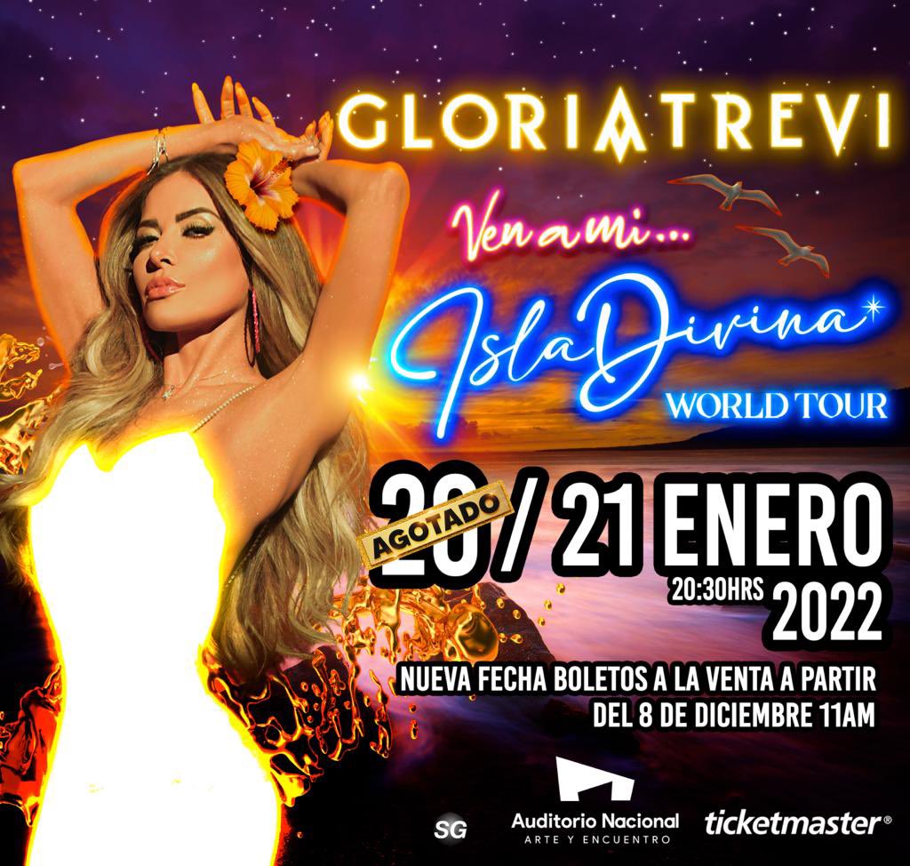 GloriaTrevi's tweet photo. #IslaDivinaTour tiene una nueva fecha en CDMX!! Te espero en el @AuditorioMx 🔥 https://t.co/UpdpUxfAcF