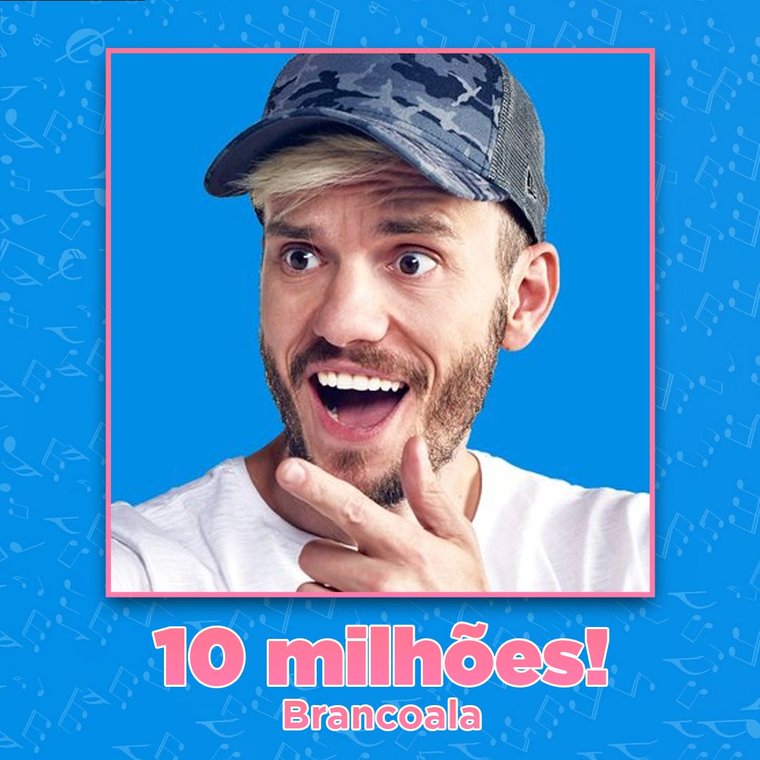 Parabéns <a href="/brancoala/">Brancoala</a> por alcançar a Incrível marca de 10 Milhões de Inscritos no YouTube! 🌽🌽🌽🌽🌽🌽🌽🌽🌽🌽 #SouBBTV