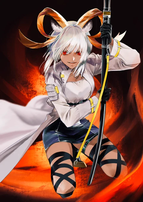 カーネリアン全力待機中🔥🔥🔥なので再掲
#アークナイツ   #明日方舟 #Arknights 