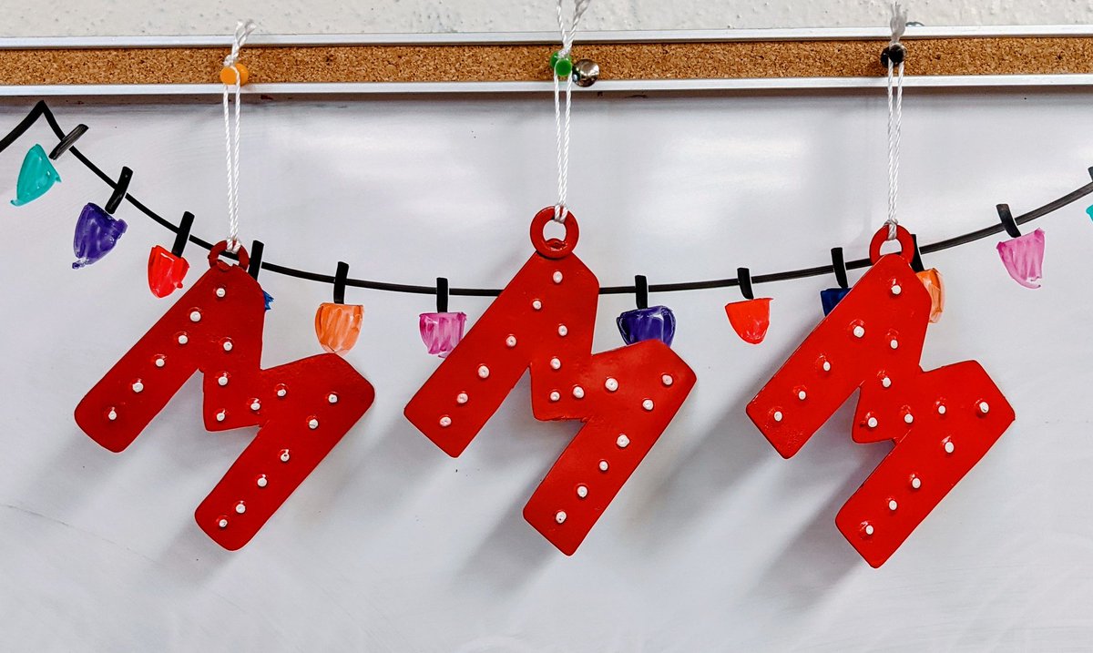 macarthurwelds's tweet photo. The MacArthur Welders are at it again this year. Don't forget to get your MacArthur 'M' ornaments, hand made by our welding students! Reach out to Mrs. Akers to get yours. @iisdCTE @IrvingISD #ornaments #steel #gmaw #welding https://t.co/9QueRGg4bk
