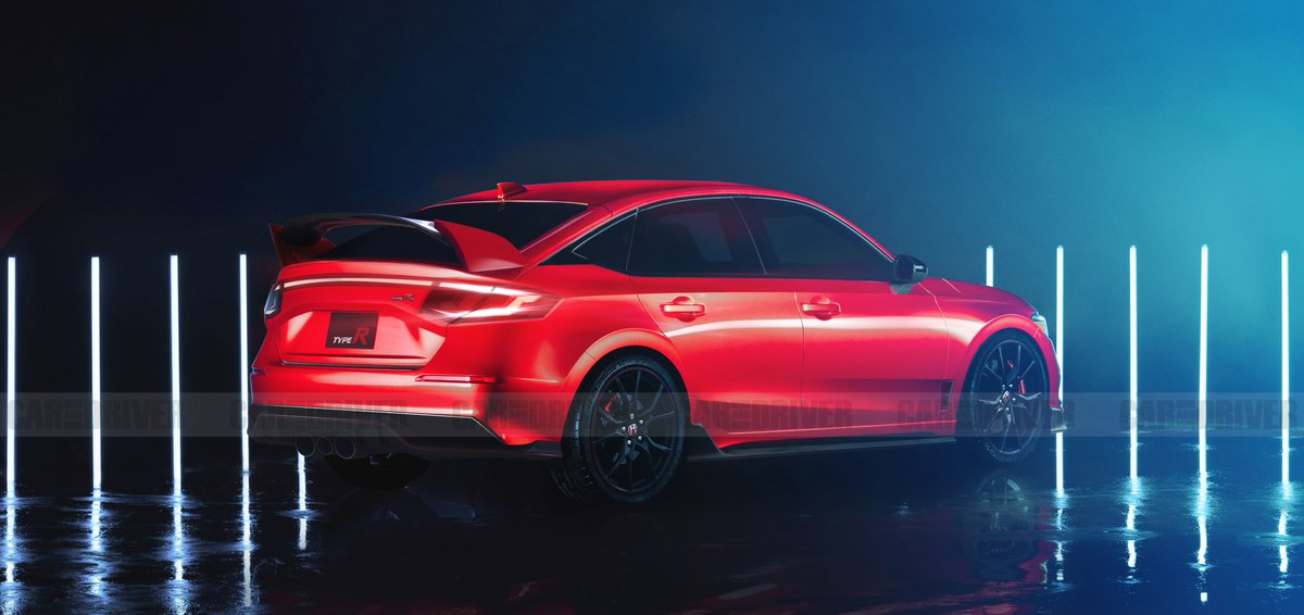 CARandDRIVER's tweet photo. The 2022 @Honda Civic Type R will be more powerful and look less crazy: https://t.co/ZQ2i8s1IyW https://t.co/vejMSW8KQr