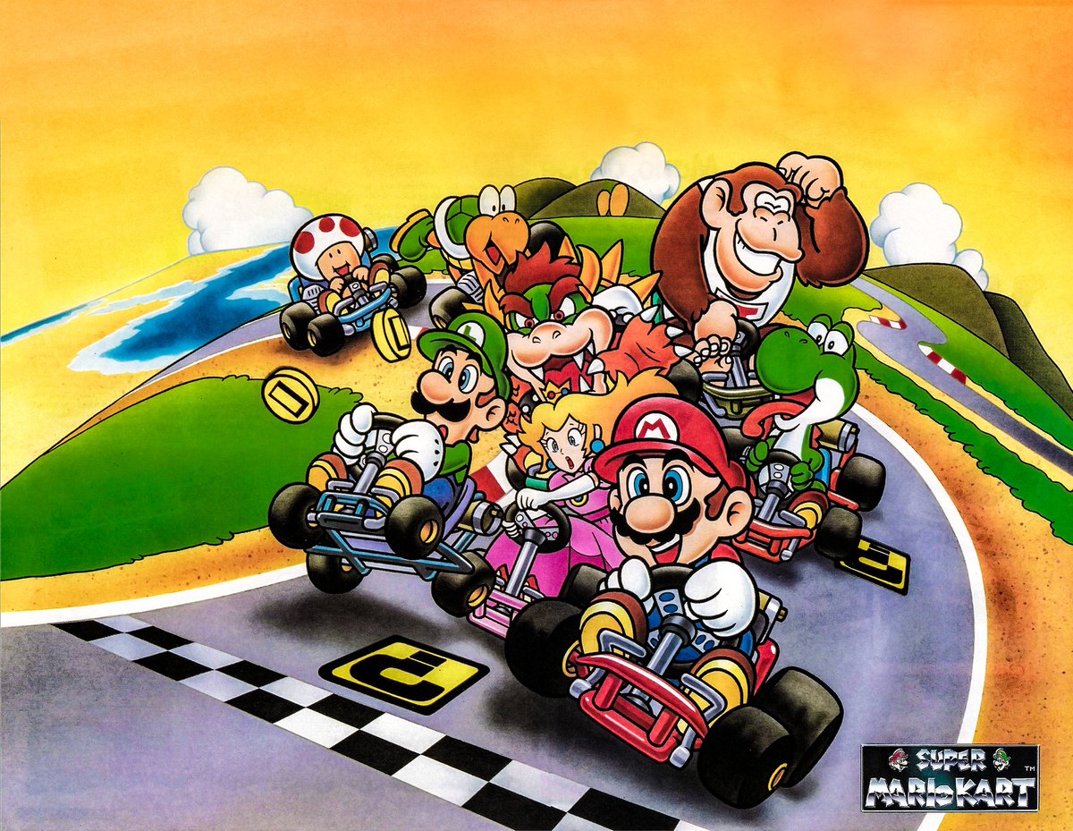 PSH_artarchive's tweet photo. #SuperMarioKart key artwork, western vs. japanese

original render ❌
scanned graphic ✅

reconstruction ❌
color correction ✅
custom edit ✅
upscaled ✅(~380%; ~190%) https://t.co/QZNYLJLHxP