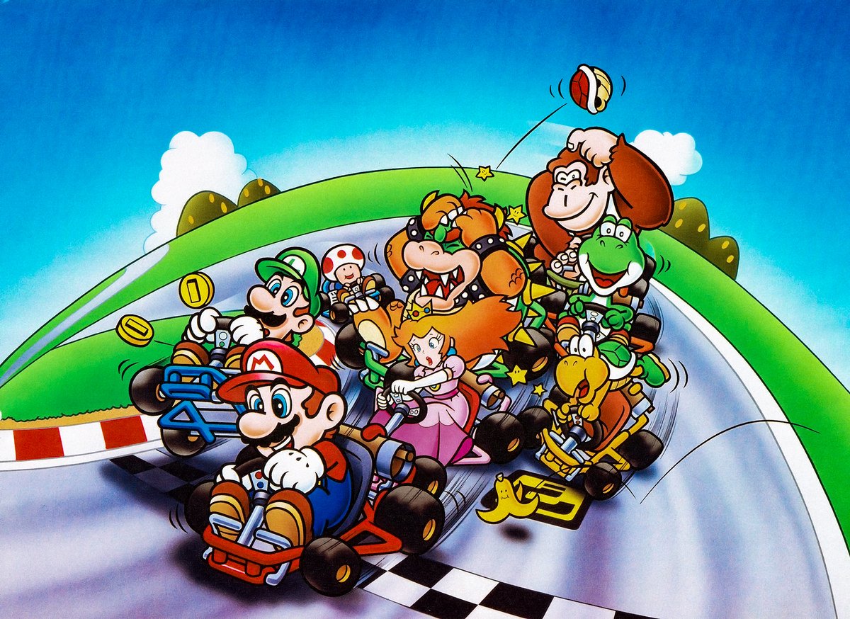 PSH_artarchive's tweet photo. #SuperMarioKart key artwork, western vs. japanese

original render ❌
scanned graphic ✅

reconstruction ❌
color correction ✅
custom edit ✅
upscaled ✅(~380%; ~190%) https://t.co/QZNYLJLHxP
