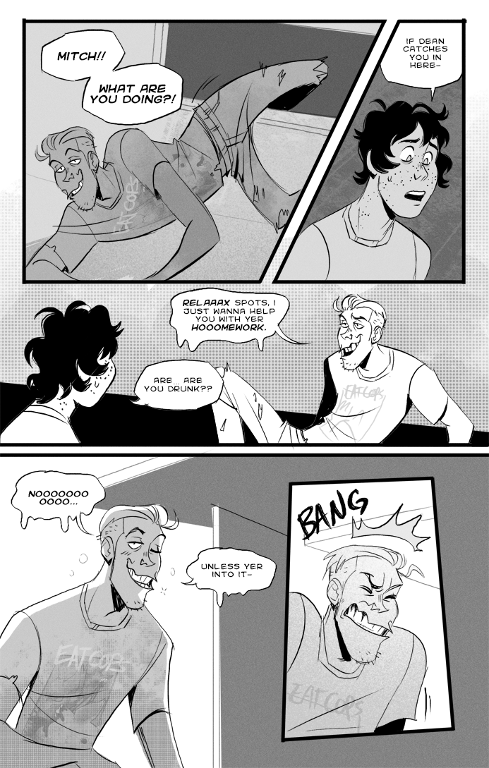 LONGEXP0SURE's tweet photo. LONG EXPOSURE is a ✨completed✨ LGBT webcomic about school bully Mitch and nerd Jonas who are paired together for a project, accidentally get superpowers, and fall in love!

🌲https://t.co/GTPKSlvmHI
🗯https://t.co/GxRK1obDJS
👕https://t.co/VJHxJEmEEx
🔞https://t.co/H3IVNPJGBe https://t.co/bOGYbo2yOw