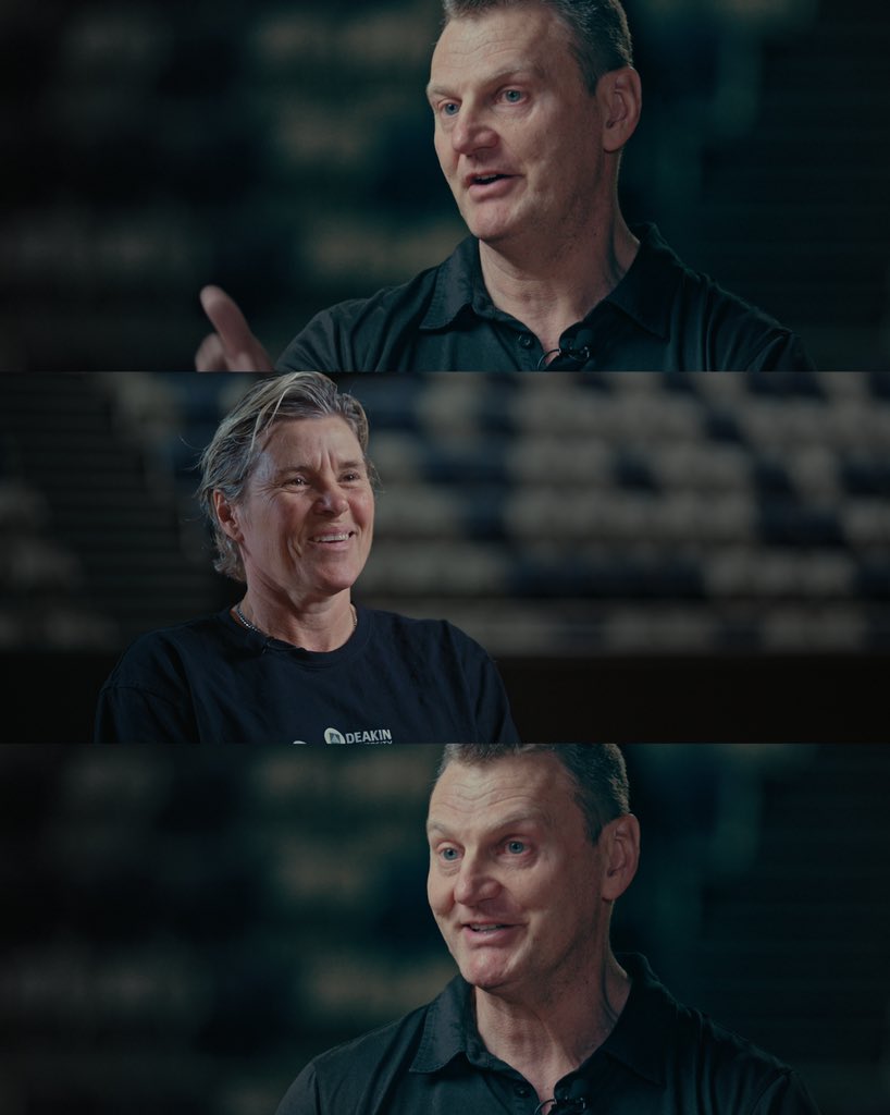 deneth96's tweet photo. An honour to film this – Michele Timms and Guy Molloy one-on-one reflecting on his career with the Melbourne Boomers, which will come to an end at the conclusion of this season. This piece comes out tomorrow at 6:30 on Channel 31 community TV and Boomers YouTube. https://t.co/2jPrsT13l1
