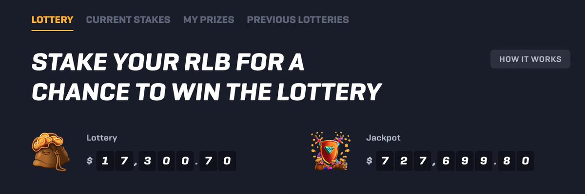 rollbit's tweet photo. We've introduced some highly requested changes to the RLB Lottery:

-Accumulated casino profits are now split 70% into the regular lottery &amp; 30% into the Jackpot💰
- All prizes are now incremental. Lowest 95 winners have a distribution of 0.735% to 0.265%💸 https://t.co/dWpW6Yg1i0
