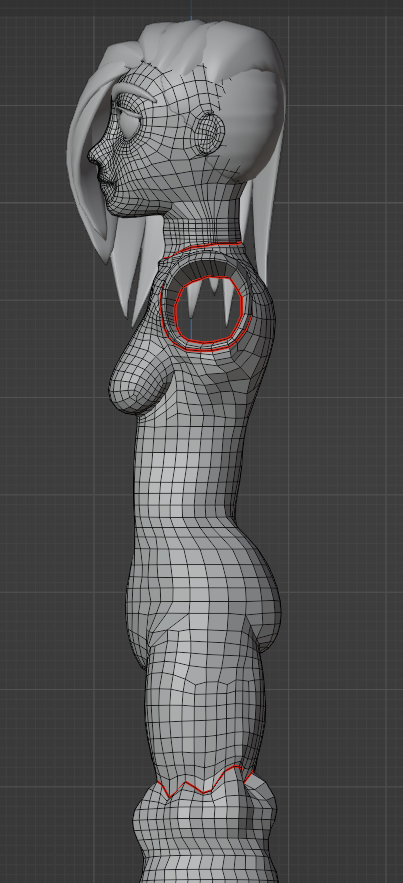 Escultura terminada y comenzando con la retopologia! ahroa me arrepiento un poco, solo un poco, de que tenga los brazos distintos.

#IndieGameDev #indie_anime #3dart #3Dartist #Blender3D #characterdesign