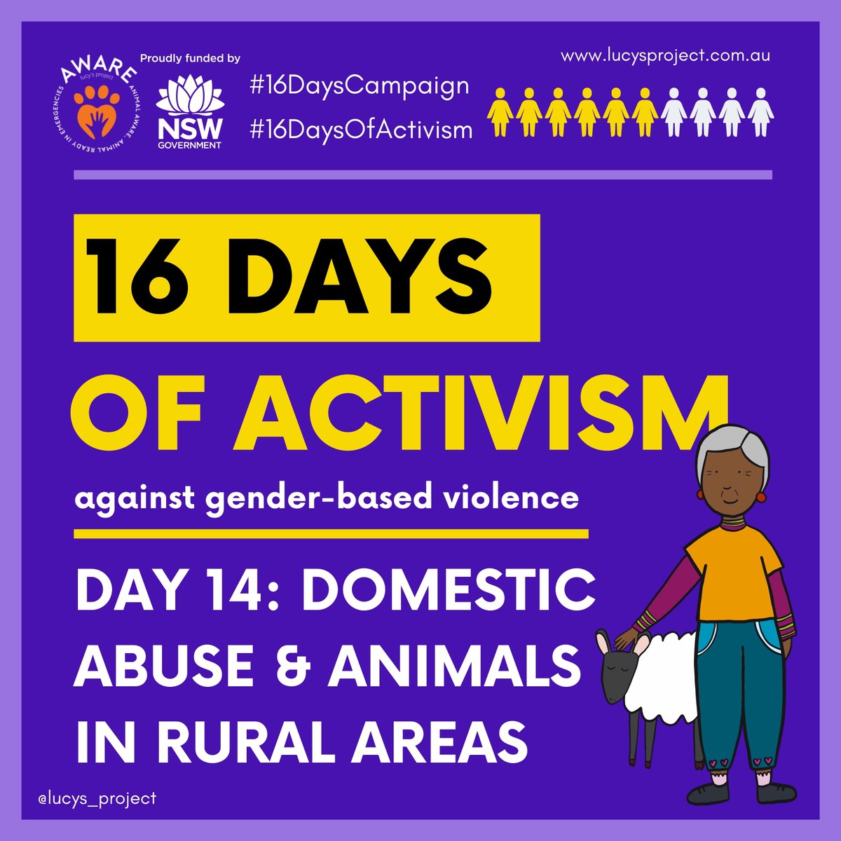 lucys_project's tweet photo. Day 14 of #16DaysCampaign - DFVA and animal abuse in rural areas.
To read the full post, head to our Facebook or Instagram:
https://t.co/O5KpbG2aFz
https://t.co/a3Dyz7093e
#16DaysofActivism #16Days #Endviolenceagainstwomen #EndVAW #IPV #DFV #DFVA #domesticabuse #campaign #VAW https://t.co/oZuBwX6Uxf