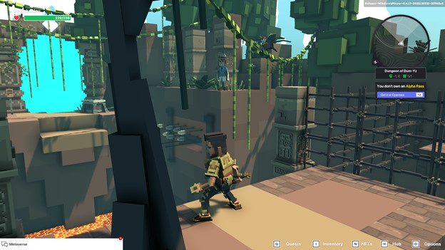 JustinRomain12's tweet photo. @TheSandboxGame Thanks Mary for watching over me in the Dungeon! #SandboxAlphaContest https://t.co/h8pFtzLBfY