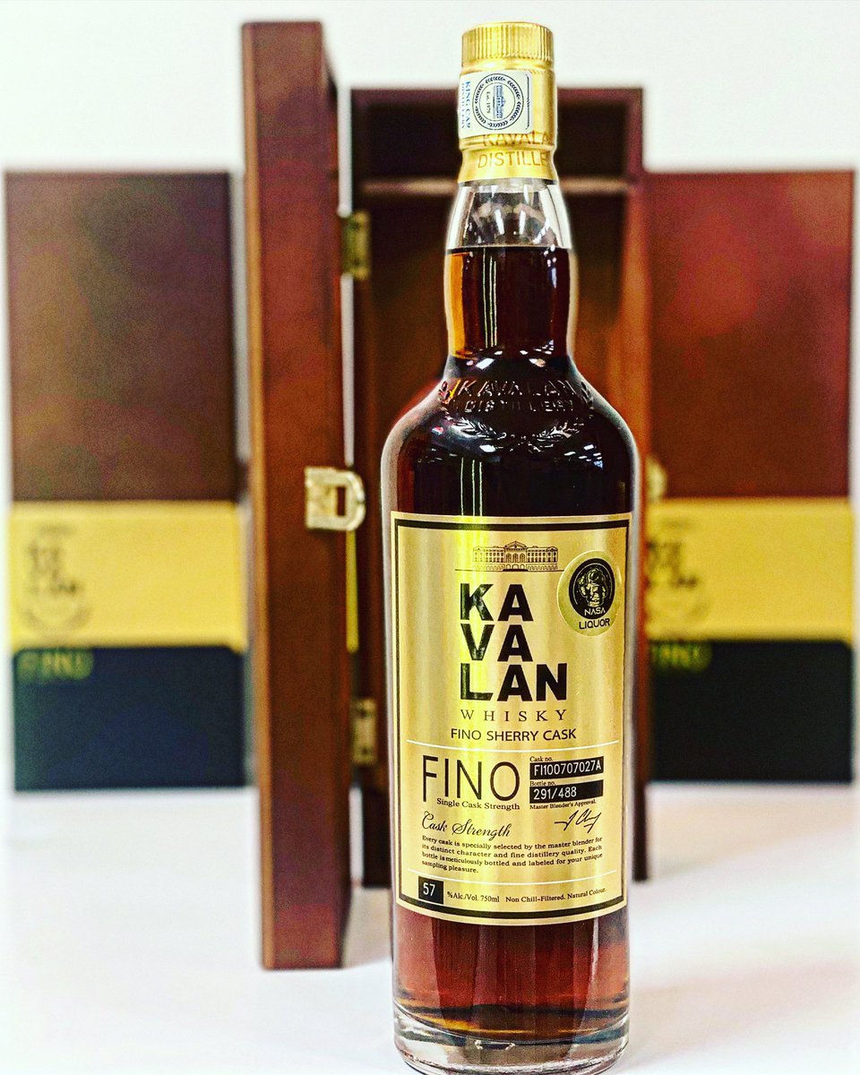 Our private cask of Kavalan Fino Sherry Cask, bottled cask strength at 114 proof. A perfect melody of honey and raisins that harmonizes with intense Sherry influence. It strings a perfect chord throughout every nose and perfect symphony with every sip.