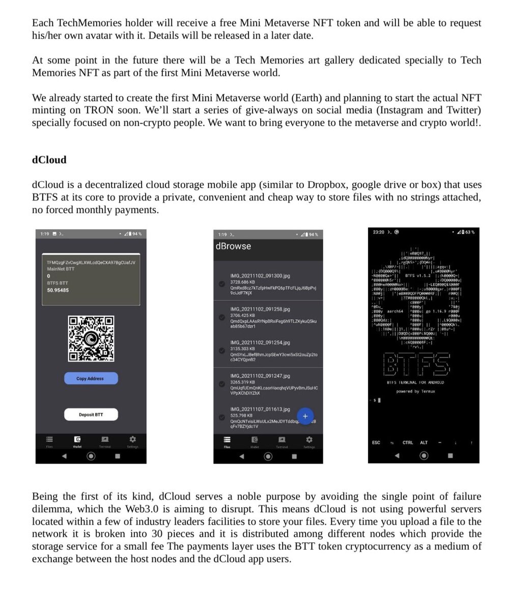 Tech_Memories's tweet image. Are you wondering what’s next with @Tech_Memories ? Yes, we have some plans and surprises for you guys 😊🥳 #NFTs #TRON @Kraftlynft @apenftorg @justinsuntron @BitTorrent .

Dropping our collection in ~1hr!! 

Get a tech memory at:
kraftly.io/tech-memory