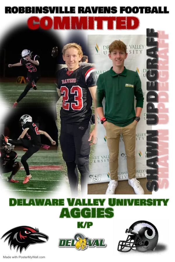 🚨🏈 A Raven has left the nest! Very proud of #23, THE kicker and punter, Captain Shawn Updegraff on his commitment to continue his academic and athletic career as a Delaware Valley University Aggie! 🐐🔥<a href="/CoachNickBrady/">Nick Brady</a> <a href="/shawn_updegraff/">Shawn</a> <a href="/sadams8_/">Stephen Adams</a> <a href="/drewfreemann/">drew freeman</a> @Dupdegraff3