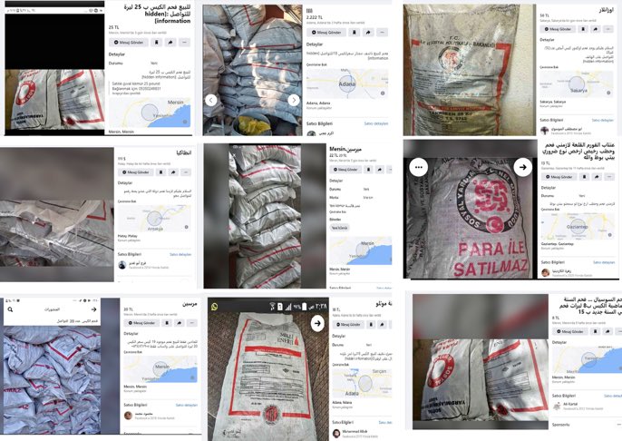 Suriyeli sığınmacılar, kömür yardımlarını Letgo ve Facebook üstünden satmaya başladı.