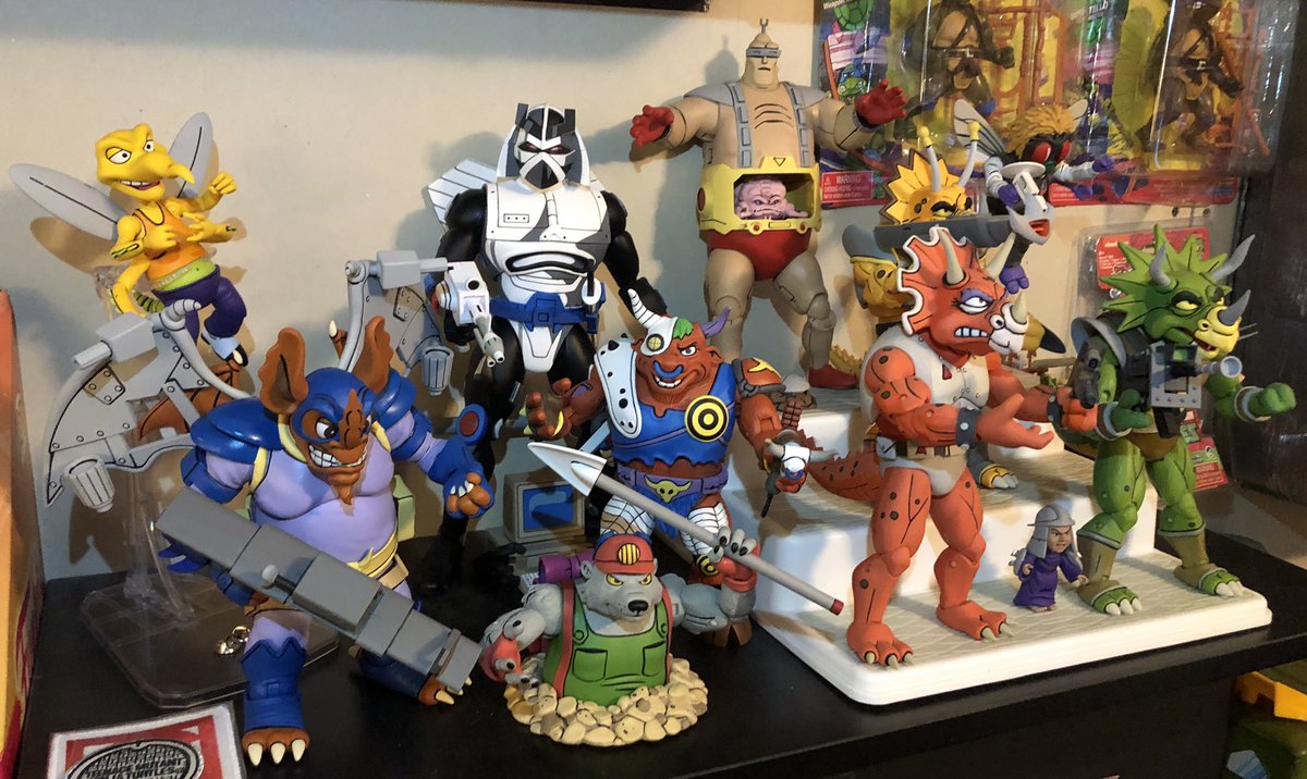 Late_Pizza89's tweet photo. These guys look great alongside the rest of the Goon Crew! #tmnt #neca #necaturtles #ninjaturtles #groundchuck #dirtbag #necatoys #actionfigures #toys #collectibles #toyphotography #actionfigurephotography https://t.co/ZOOAhA0kiE