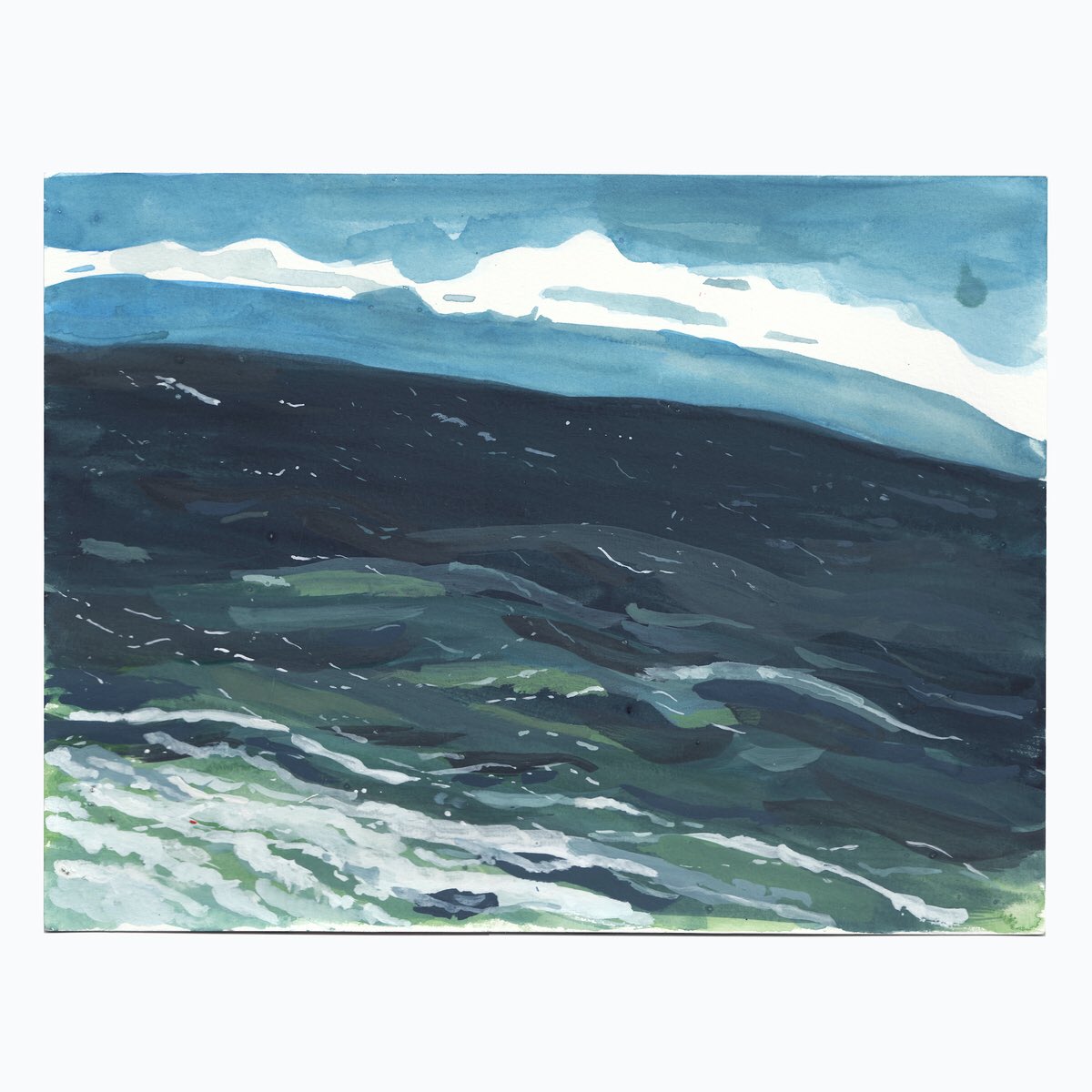 drawernyc's tweet photo. Aaron Michael Skolnick
"Morning Water in Provincetown," 2021
Watercolor and sea water on paper
9 x 12 inches
#aaronmichaelskolnick https://t.co/9DkokJDwE1