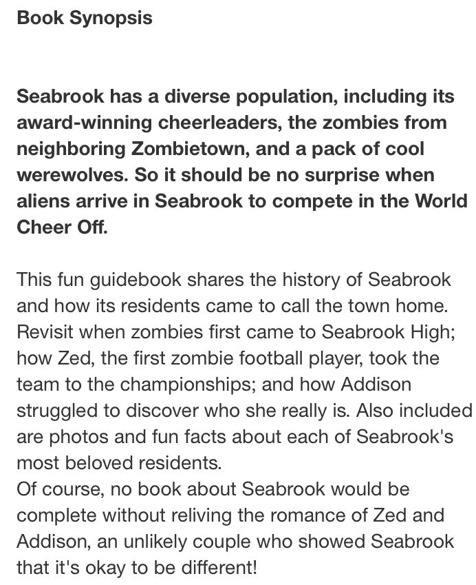 Disney Zombies: Welcome to Seabrook by Disney Books