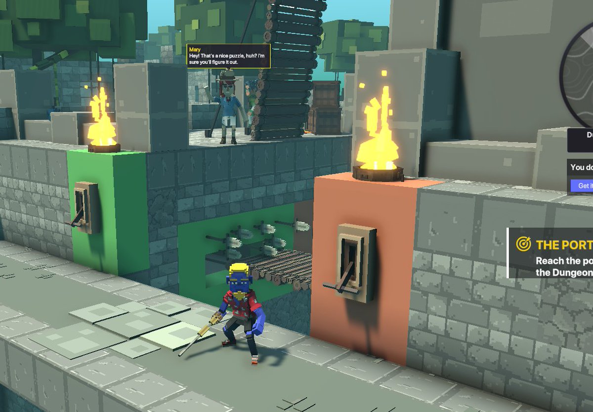 sijofri's tweet photo. @TheSandboxGame Her Name is Mary and she is cheering me up. :) https://t.co/P8qcsorq3n