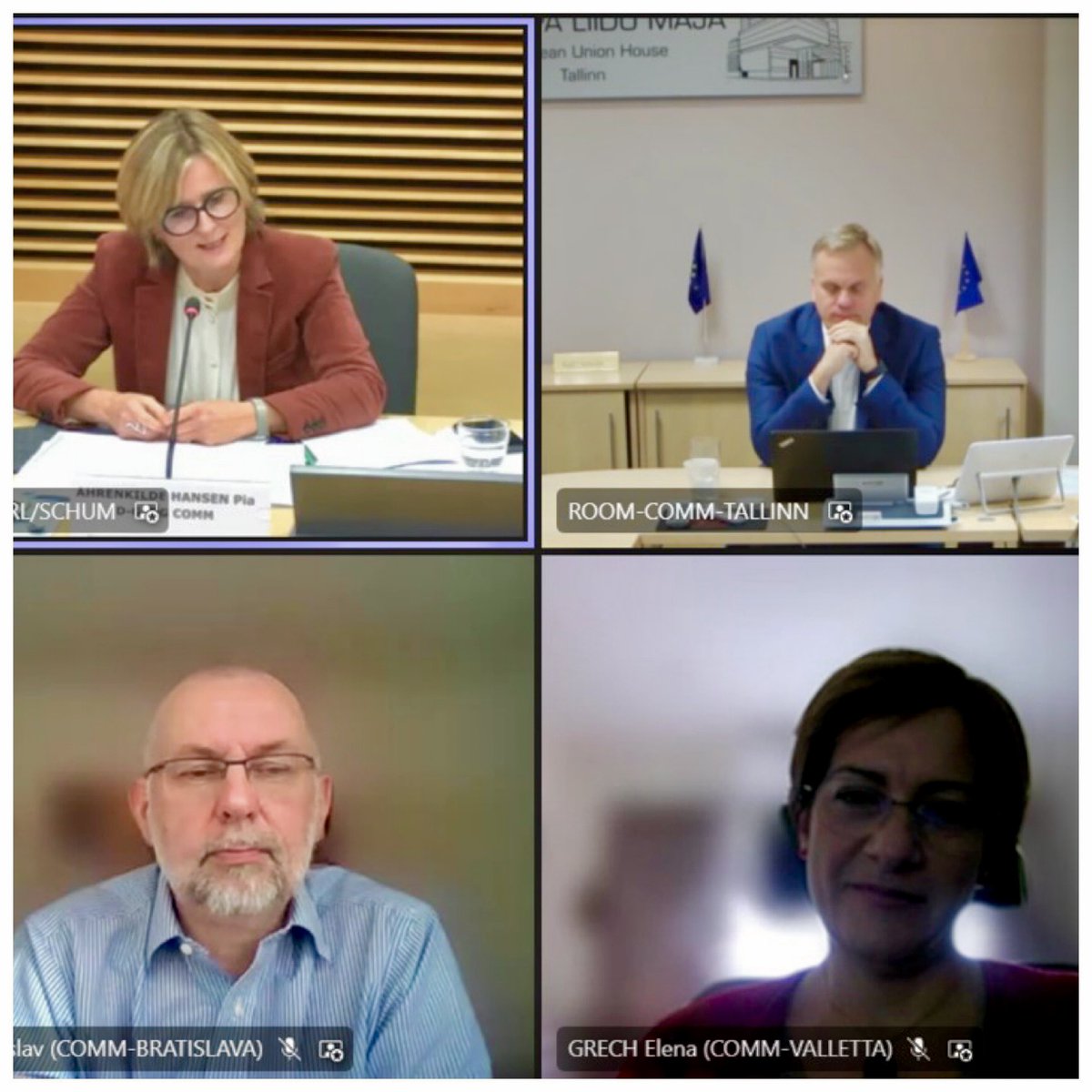 PiaAhrenkilde's tweet photo. 2/2 Deep thanks to all our great speakers!

All our gratitude to 3 Heads of Representation who soon end their terms after a great job done as political representatives of our President &amp; @EU_Commission in #Malta, #Slovakia &amp; #Estonia: @ElenaGrechEU 
@ladislav_miko
@KeitKasemets https://t.co/8zTfC8epkE