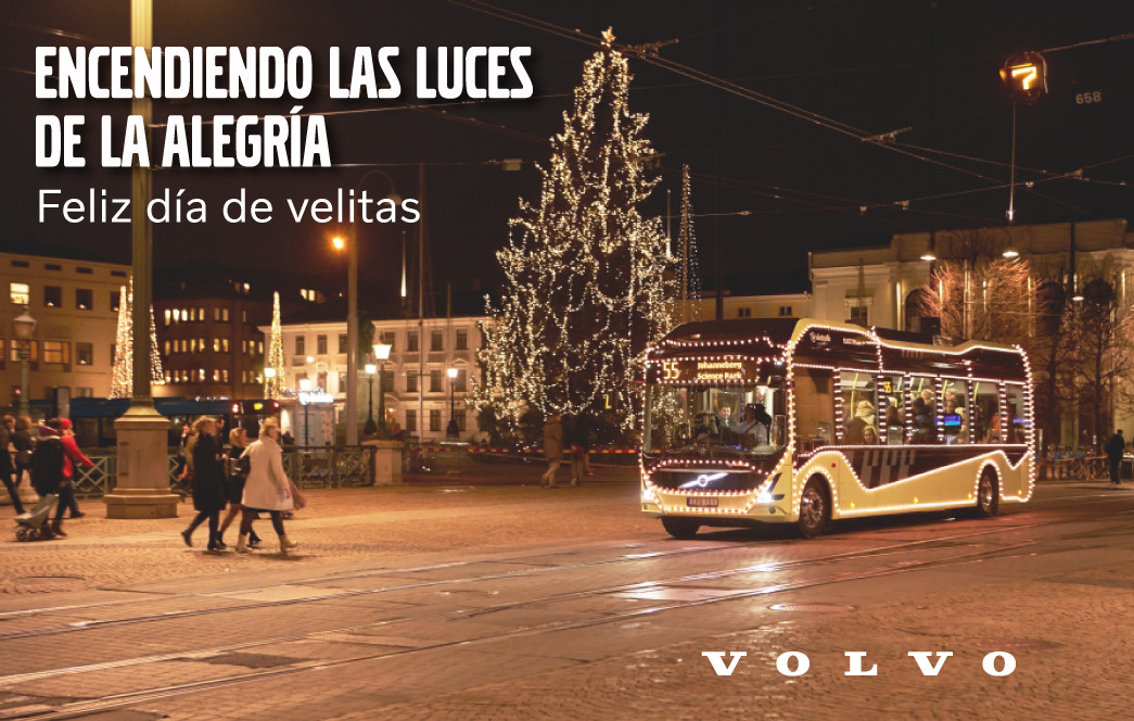 VolvoBusesCol's tweet photo. Feliz día de velitas, te desea el equipo Volvo Buses Colombia.
Autobuses Volvo. Calidad de vida en el transporte.
.
.
#VolvoBusCol #ConfianzaVolvo #SeguridadVolvo #VolvoUniendoFamilias #Colombia https://t.co/4pUsAD4E5F