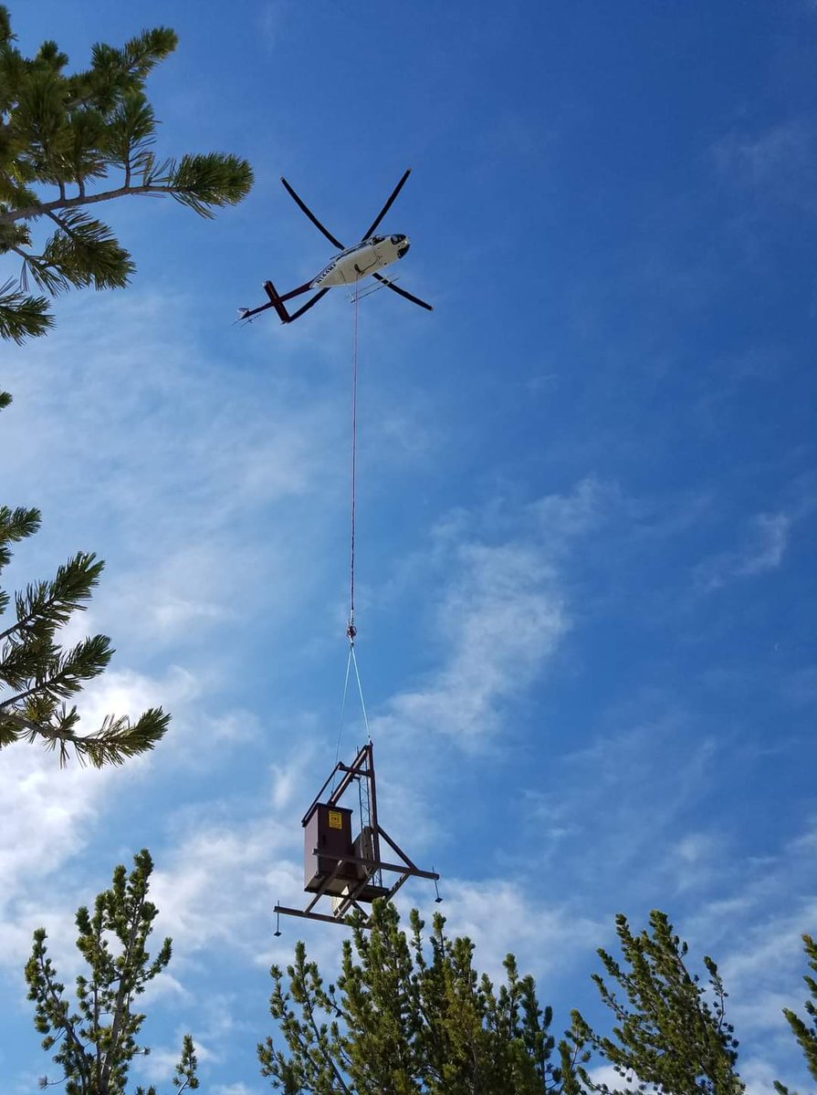 Our Electronics Super Technician “Radio Rob” worked hard this season as part of a team effort to upgrade all of the repeaters to the new standard. They used everything from horses to helicopters in order to make this upgrade.

#CanYouHearMeNow #BbarD