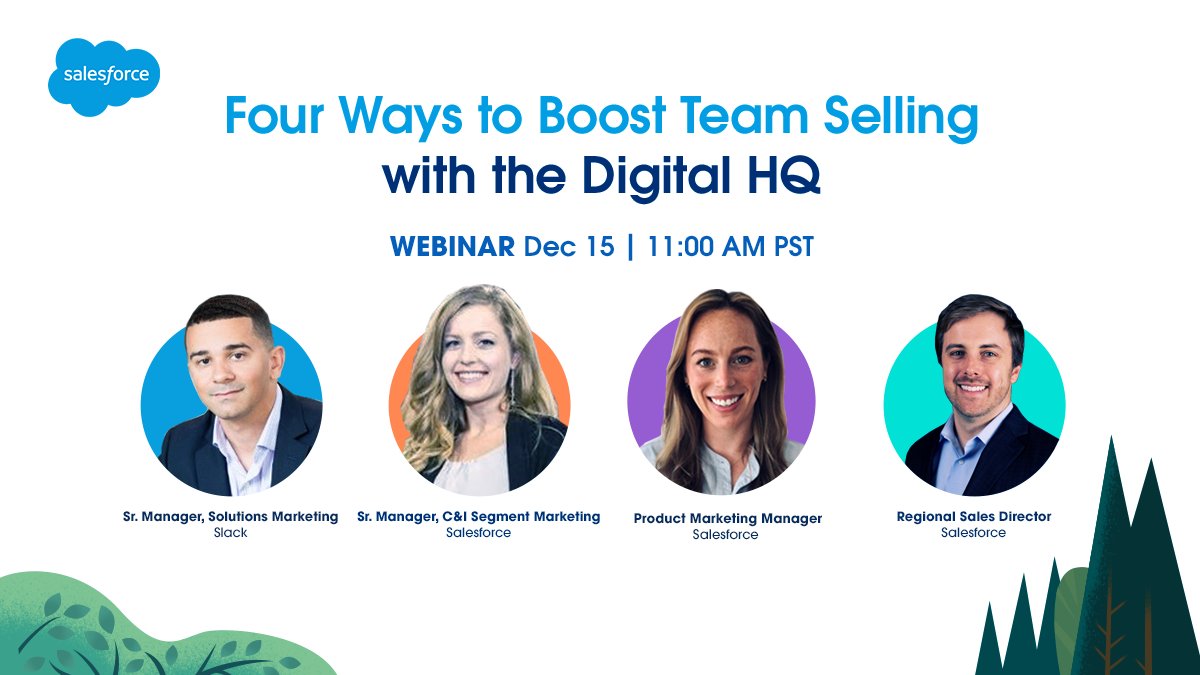 The new normal still looks pretty different. Is your Sales team set up to succeed?

Give your reps an edge by equipping them with <a href="/SlackHQ/">Slack</a> &amp; Quip to get deals done from your Digital HQ.

Register Now: sfdc.co/boost-team-sel…