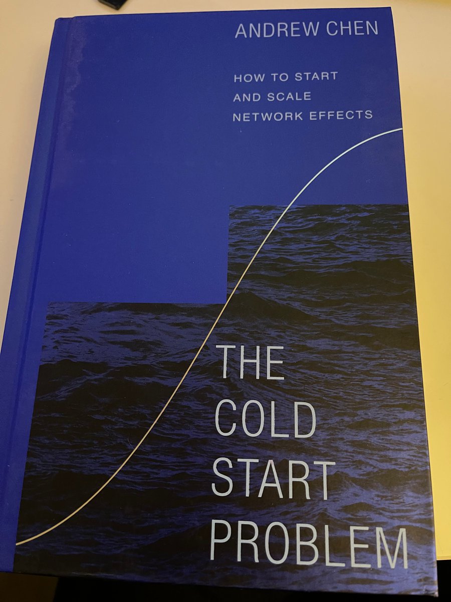 os_alexsm's tweet photo. Just received my copy of @andrewchen's "The Cold Start Problem"! So excited to jump into it. I didn't win a signed copy, but still have been patiently awaiting since pre-order 🤗 https://t.co/MabwTI3fNu