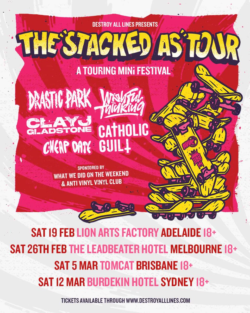 DrasticParkBand's tweet photo. Tickets to the STACKED AS TOUR are on sale NOW!!!! 🔥🔥🔥🔥

Get your tickets at: https://t.co/6KAtVp4jiJ

See you there! 🖤🖤 https://t.co/vCRUlsU7jo