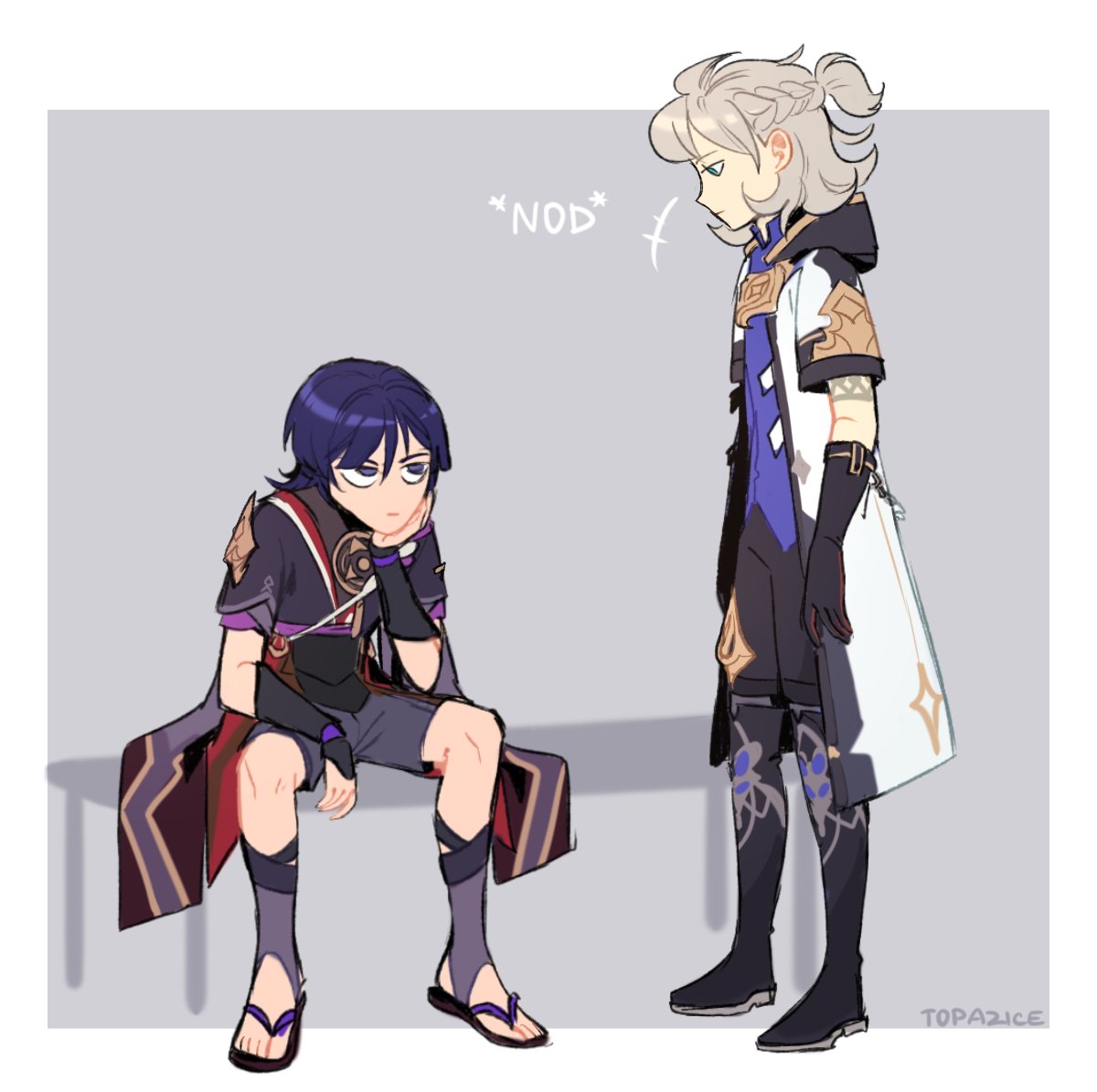 topazice's tweet photo. #GenshinImpact #scaramouche #Albedo 
i hope it's not a spoiler for the event anymore so- https://t.co/xpB7FaSa1V