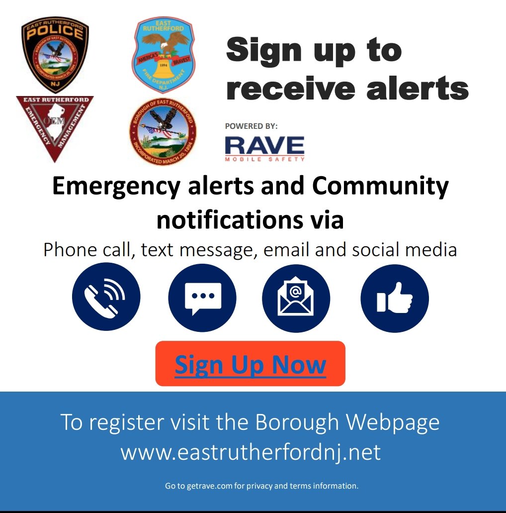 ERutherfordPD's tweet photo. We have changed are alert messaging system. Please go to the Borough website to register 
https://t.co/XpiIpTHSJ4 https://t.co/7aze5aBvKv