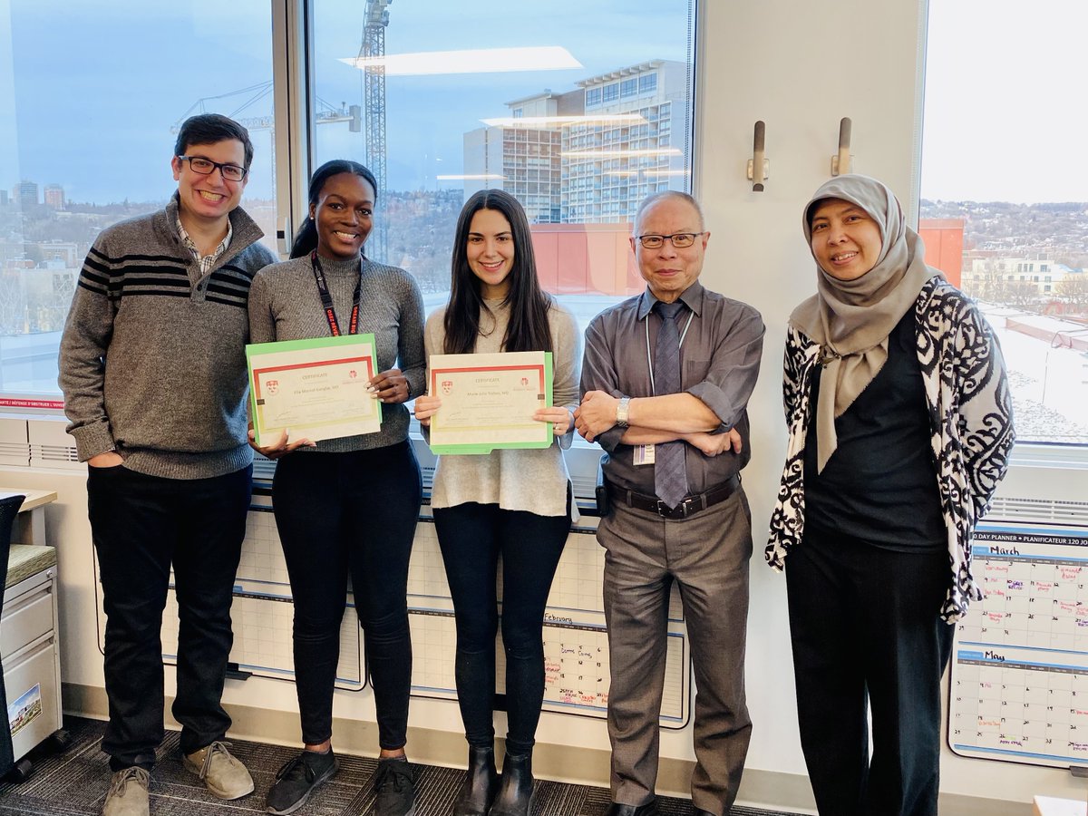 Congratulations to our McGill OBGYN Symposium  Research Day Winner and Runner Up: Dr. MJ Trahan and Dr. E. Gangbe! Well done!