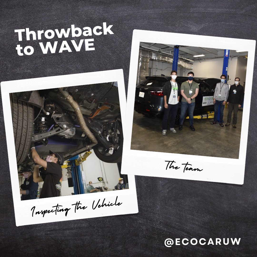 uwecocar's tweet photo. Here’s a throwback to our time at EcoCAR’s Workshop and Vehicle Event, or WAVE for short. We received great feedback on our vehicle’s safety, reliability, and future steps. We’re revving up to finish the competition strong. https://t.co/F7ioV0v5gf