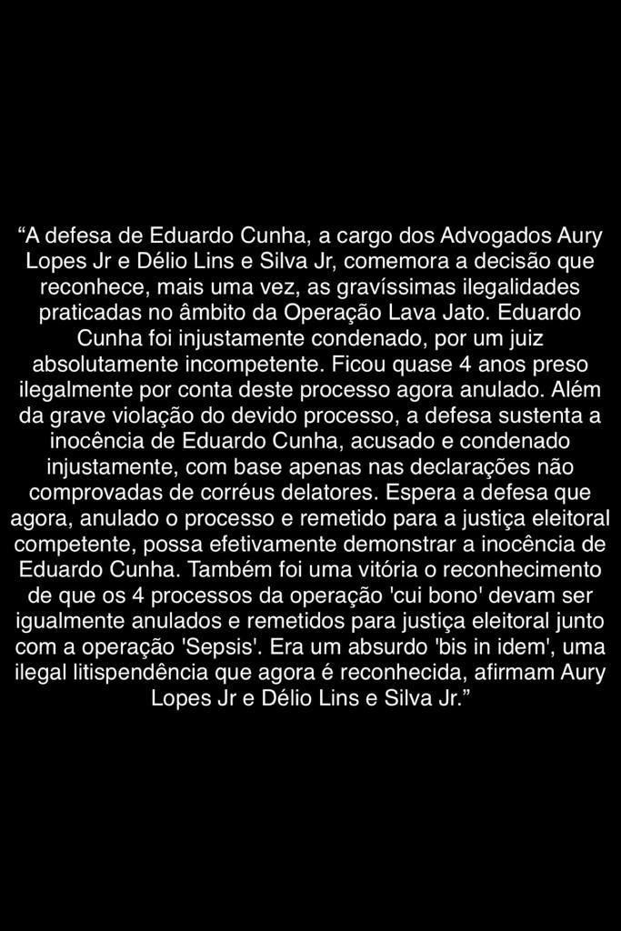 Nota dos meus advogados