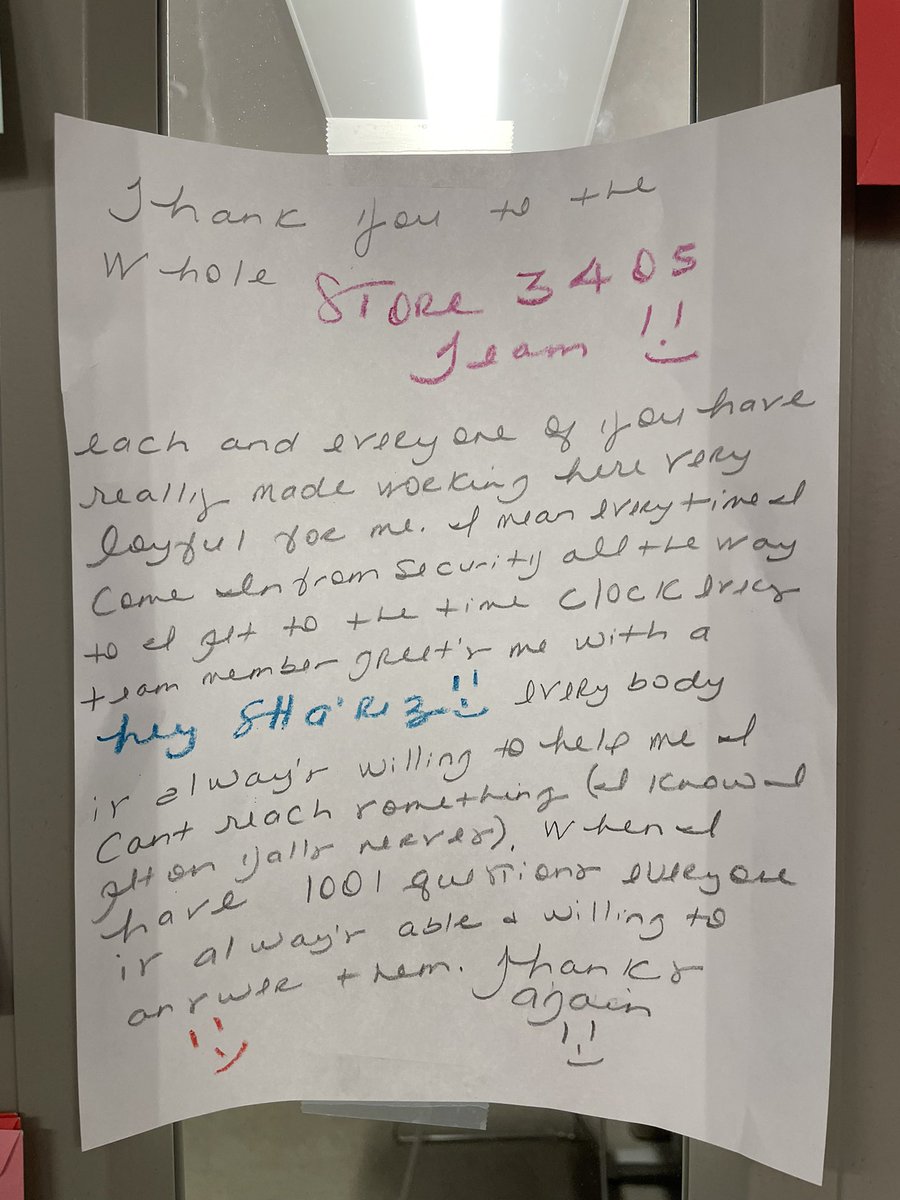 Ryan_AtTarget's tweet image. We made a door for the 3405 team to exchange appreciation cards with one another. It’s a hit and has created some amazing moments between team members! #r100cares
