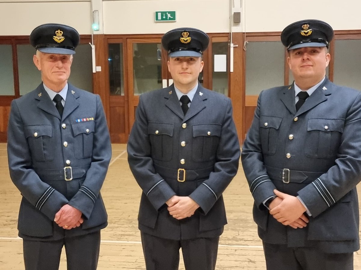 Great to see the H&amp;B Wg Trg Off, Sqn Ldr <a href="/jonesjohnadrian/">Adrian Jones</a>, at this evening's Squadron Awards and Enrollment Ceremony. Had to get a pic alongside the two preceding Sqn OCs! @hbwaircadets