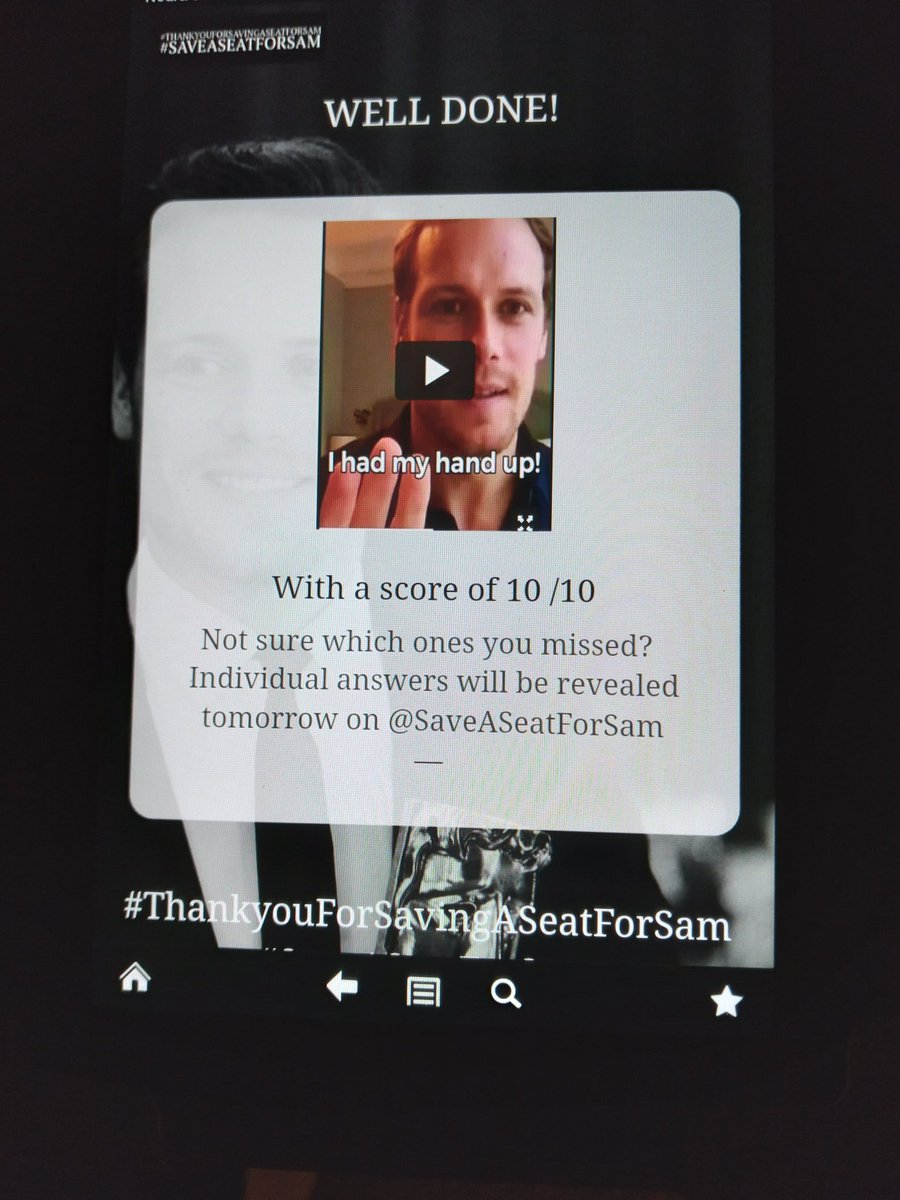 AuntNed115's tweet image. Yay first try!
#SaveASeatForSam