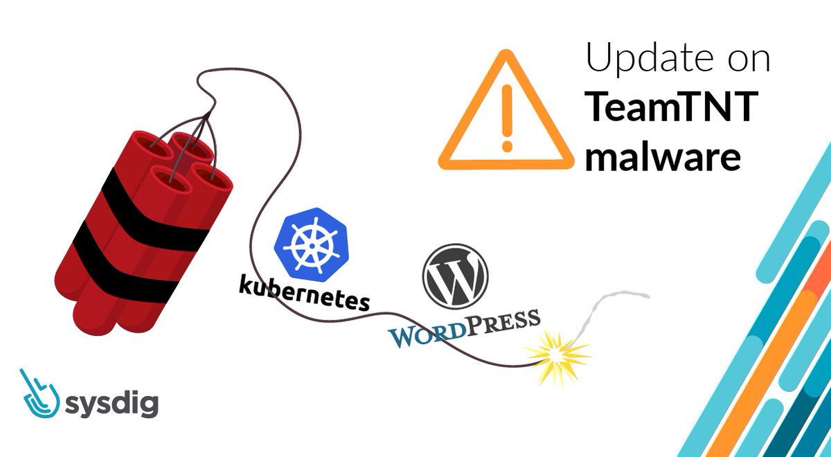 ⚔THREAT NEWS!⚔  The Sysdig Threat Research Team detected an attack attributed to the TeamTNT. 🚨Once access is gained, the malware 👾 steals credentials using EC2 instance metadata!🚨 Learn how they exploited a ✏WordPress Pod deployed on #K8s cluster: setns.run/3Dx1Z5O