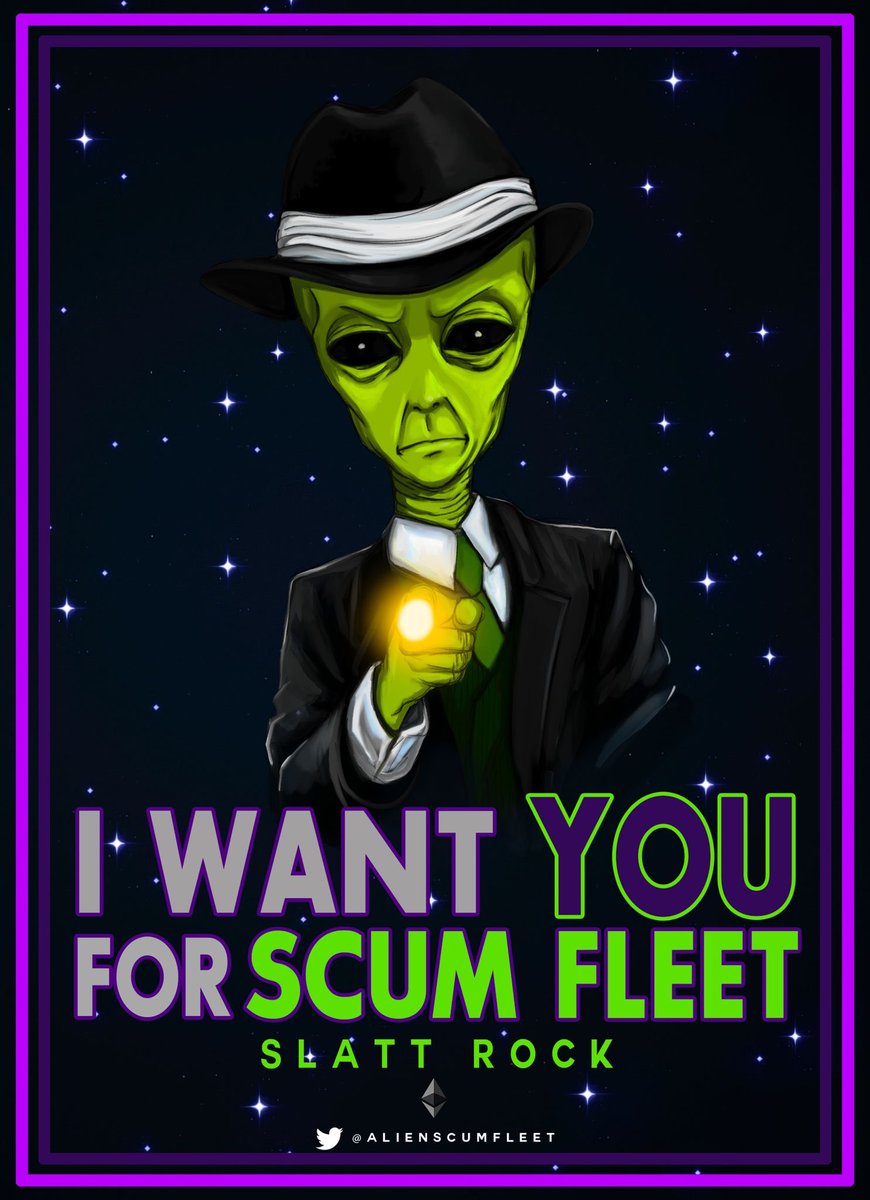 alienscumfleet's tweet photo. 🚨#GIVEAWAY ALERT 

We’re giving away 0.1 ETH &amp; 5 NFTs 👽

❗️DETAILS ⬇️ 

- Be one of the first 1000 members in Discord 👉 https://t.co/QDXgqyfxNw

- Like &amp; retweet this post - and follow @alienscumfleet 

🪐💫 First 5 members to reach rank 10 in Discord win the #scumfleet NFTs🛸 https://t.co/Ng3UWluXNc