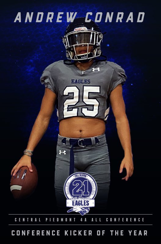 CoachWillert's tweet image. Congrats to 3 Time All-Conference Kicker of the Year @ConradAndrew25 @Coach_Beal #Touchback @efhsfballalumni @EastFoAthletics