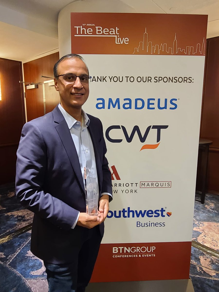 AmadeusITGroup's tweet photo. Amadeus was named The Beat Readers' Choice Most Admired Travel Technology for the 3rd time in a row! Thank you to all who voted for us. #thebeatlive @TheBeat_travel https://t.co/lYc6sL7Iwt