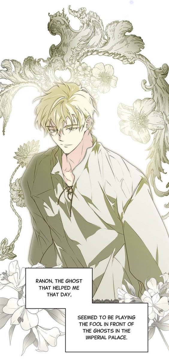 ladynurnberger's tweet photo. // SPOILER

ronan, the ghost that helped rosentine, is actually the former emperor of their empire who was affected by the imperial curse where after a member of the royal family dies, they will be stuck in the palace as ghosts until they lose their minds and become evil spirits https://t.co/c8QlQYNieb