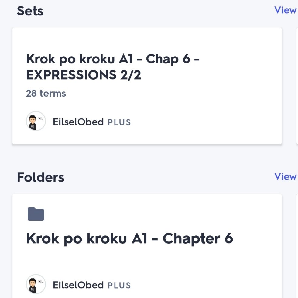 EilselObed's tweet photo. It looks like I've started chapter 6 of my textbook! I really like #Polski Krok po kroku. I think it's a good book. I'm organising the vocabs in folders (chapters) and sets (topic/grammar) on #Quizlet
#PolishTextbook #LearningPolish #langtwt #uczęsiępolskiego #KrokPoKroku https://t.co/YhmRgwLkCr