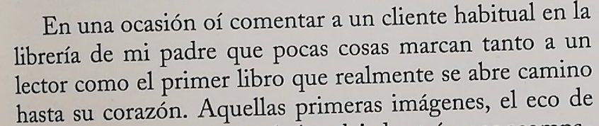 Es justo el sentimiento que me desprendió este libro desde la primera vez que lo leí #lasombradelviento #carlosruizzafon
